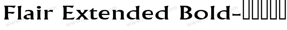 Flair Extended Bold字体转换
